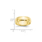 Solid 10K Yellow Gold 6mm Light Weight Half Round Men's/Women's Wedding Band Ring Size 10