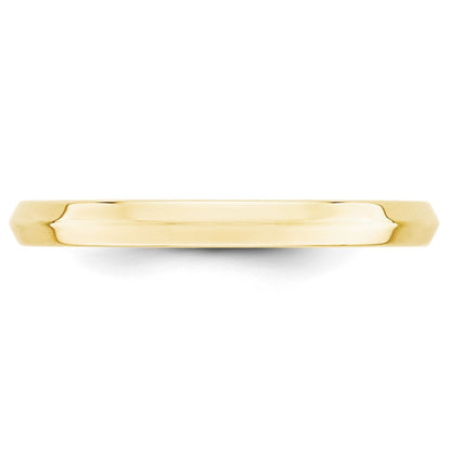Solid 10K Yellow Gold 2.5mm Knife Edge Comfort Fit Men's/Women's Wedding Band Ring Size 11.5