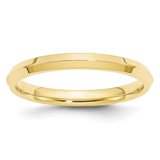 Solid 10K Yellow Gold 2.5mm Knife Edge Comfort Fit Men's/Women's Wedding Band Ring Size 11.5