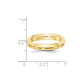 Solid 10K Yellow Gold 4mm Knife Edge Comfort Fit Men's/Women's Wedding Band Ring Size 6.5