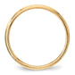 Solid 10K Yellow Gold 3mm Light Weight Milgrain Half Round Men's/Women's Wedding Band Ring Size 9