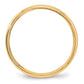 Solid 10K Yellow Gold 4mm Light Weight Milgrain Half Round Men's/Women's Wedding Band Ring Size 12