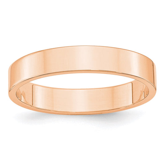 Solid 10K Yellow Gold Rose Gold 4mm Light Weight Flat Men's/Women's Wedding Band Ring Size 11.5