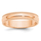 Solid 10K Yellow Gold Rose Gold 5mm Milgrain Half-Round Wedding Men's/Women's Wedding Band Ring Size 4
