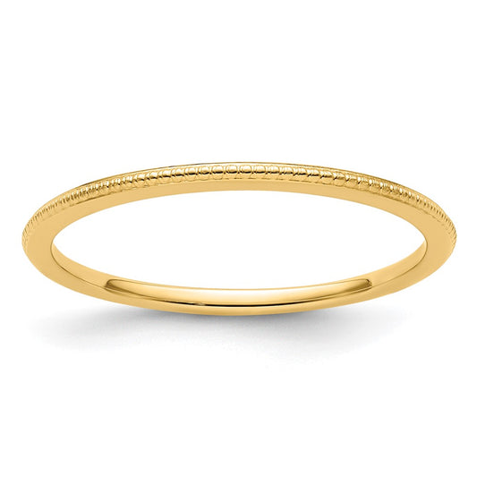 10K Gold 1.2mm Bead Stackable Band