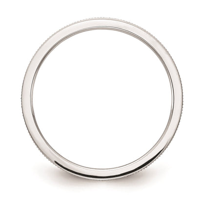 10k white gold 1 2mm line pattern stackable band 1stk21 120w 9 5