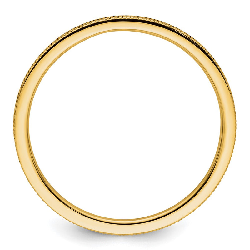 10K Gold 1.2mm Lind Pattern Stackable Band