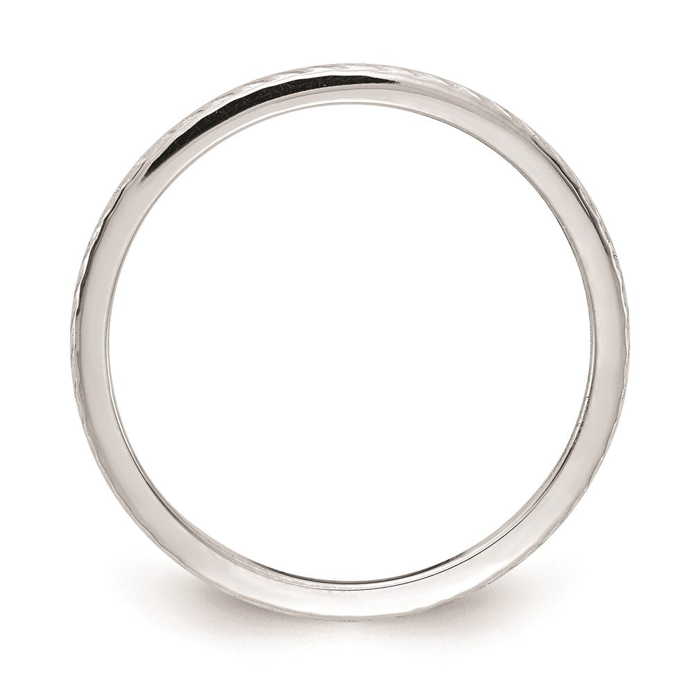 10k white gold 1 2mm twisted wire pattern stackable band 1stk22 120w 8 5