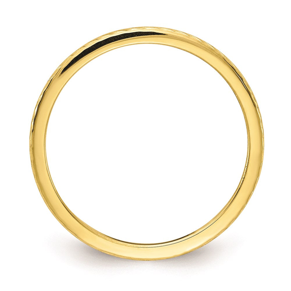 10k gold 1 2mm twisted wire pattern stackable band 1stk22 120y 5