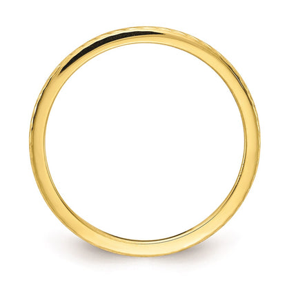 10k gold 1 2mm twisted wire pattern stackable band 1stk22 120y 5