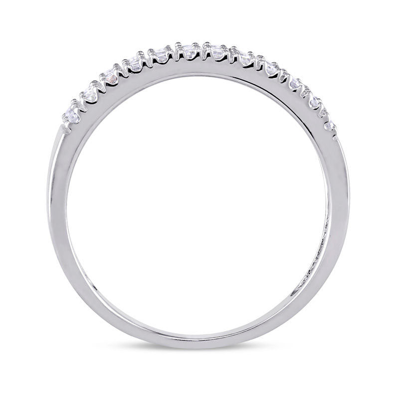 0.25 CT. T.W. Natural Diamond Four Row Anniversary Band in Sterling Silver