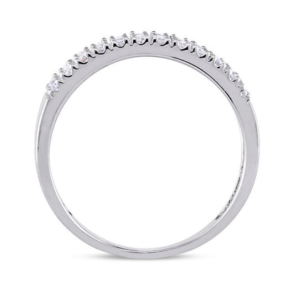 0.25 CT. T.W. Natural Diamond Four Row Anniversary Band in Sterling Silver