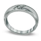 Men's Natural Diamond Accent Wedding Band in Sterling Silver - Size 10.5