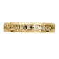 Princess-Cut White Topaz Eternity Band in Solid 10K Yellow Gold