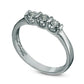 0.10 CT. T.W. Natural Diamond Three Stone Promise Ring in Sterling Silver