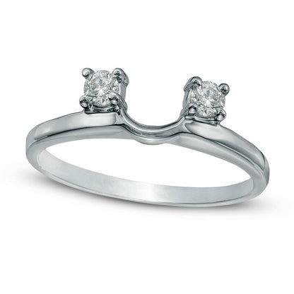 0.20 CT. T.W. Natural Clarity Enhanced Diamond Solitaire Enhancer in Solid 14K White Gold