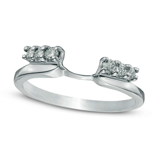 0.20 CT. T.W. Natural Clarity Enhanced Diamond Solitaire Enhancer in Solid 14K White Gold