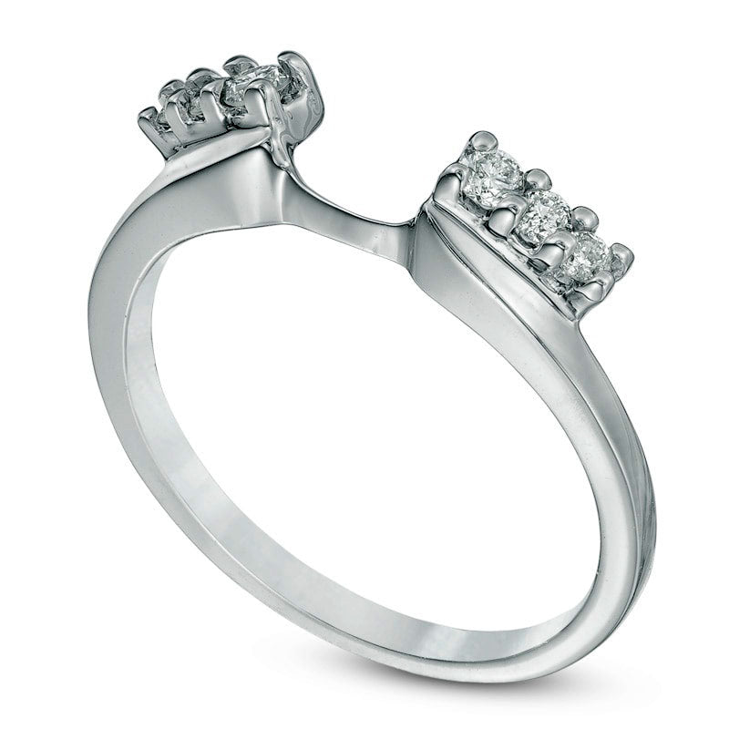 0.20 CT. T.W. Natural Clarity Enhanced Diamond Solitaire Enhancer in Solid 14K White Gold
