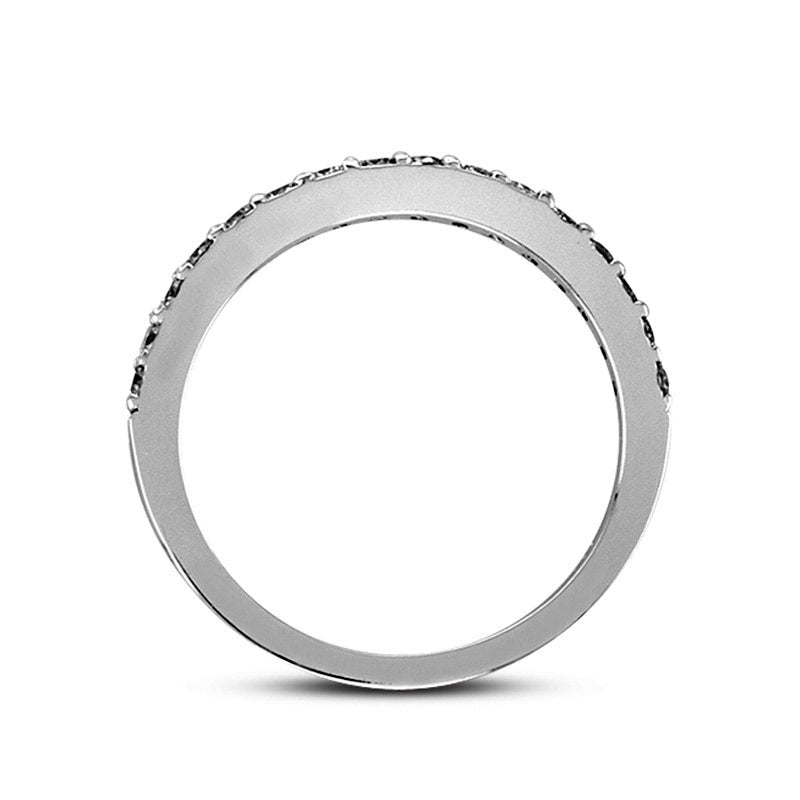 0.33 CT. T.W. Natural Diamond Wedding Band in Solid 14K White Gold (I/SI2)
