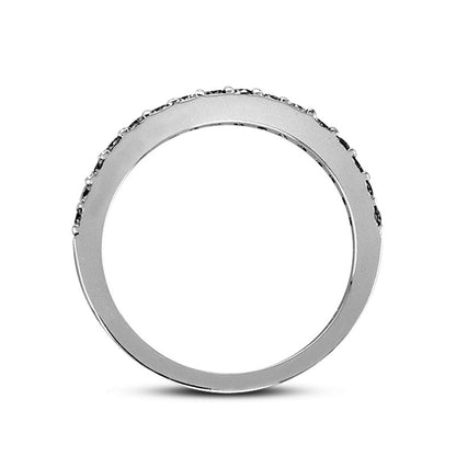 0.33 CT. T.W. Natural Diamond Wedding Band in Solid 14K White Gold (I/SI2)