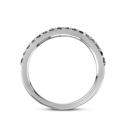 0.33 CT. T.W. Natural Diamond Wedding Band in Solid 14K White Gold (I/SI2)
