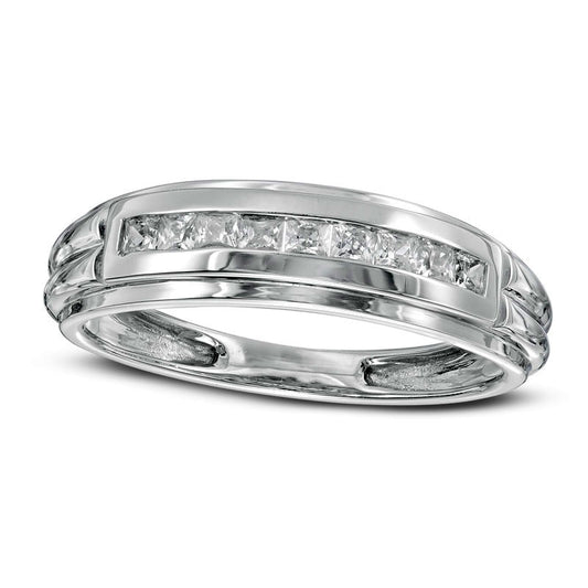 Men's 0.25 CT. T.W. Natural Diamond Anniversary Band in Solid 10K White Gold