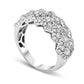 1.5 CT. T.W. Natural Diamond Zig-Zag Anniversary Ring in Solid 18K White Gold (H/SI2)