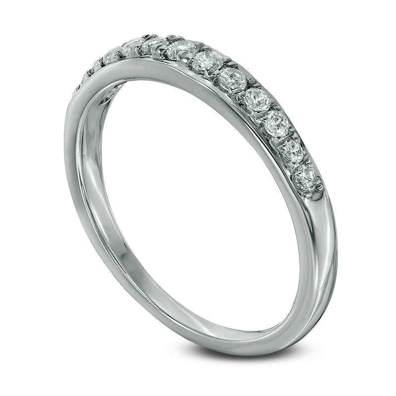 0.20 CT. T.W. Natural Diamond Anniversary Band in Solid 10K White Gold