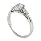0.75 CT. T.W. Natural Diamond Engagement Ring in Solid 14K White Gold