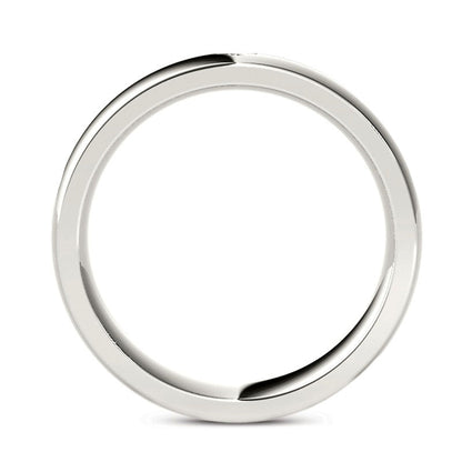 Men's 0.13 CT. T.W. Natural Diamond Five Stone Milgrain Groove Wedding Band in Solid 14K White Gold