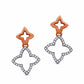 0.2 CT. T.W. Diamond Double Clover Drop Earrings in 10K Rose Gold