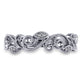 0.10 CT. T.W. Natural Diamond Antique Vintage-Style Filigree Ring in Solid 14K White Gold