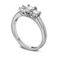 1.0 CT. T.W. Princess-Cut Natural Diamond Three Stone Engagement Ring in Solid 14K White Gold (I/SI2)