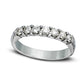 0.25 CT. T.W. Certified Natural Diamond Seven Stone Anniversary Band in Solid 14K White Gold (I/SI2)