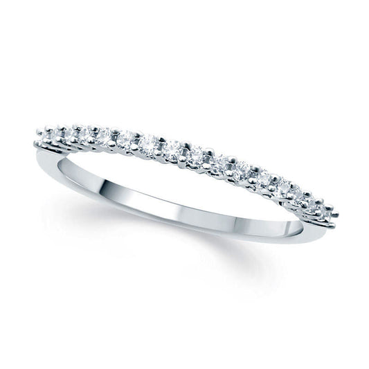 0.20 CT. T.W. Natural Diamond Anniversary Band in Solid 10K White Gold