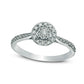 0.33 CT. T.W. Composite Natural Diamond Double Frame Engagement Ring in Solid 10K White Gold