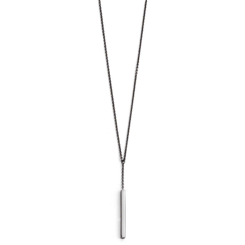 Drop Bar "Y" Necklace in Sterling Silver