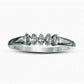 0.25 CT. T.W. Marquise Natural Diamond Five Stone Wedding Band in Solid 10K White Gold