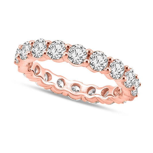 4 CT. T.W. Natural Diamond Eternity Band in Solid 14K Rose Gold