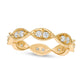 0.50 CT. T.W. Natural Diamond Marquise-Shapes Eternity Band in Solid 14K Gold