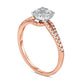 0.38 CT. T.W. Composite Natural Diamond Split Shank Engagement Ring in Solid 10K Rose Gold
