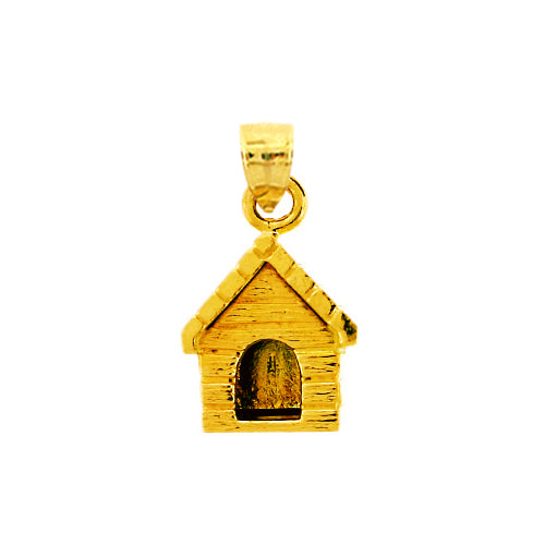 14K Gold Dog House Charm