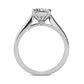 1.0 CT. T.W. Princess-Cut Natural Clarity Enhanced Diamond Solitaire Engagement Ring in Solid 14K White Gold (I/I1)