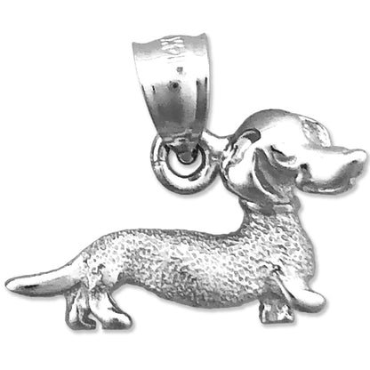 14K Gold Dachshund Dog Charm