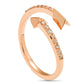 0.13 CT. T.W. Natural Diamond Arrow Wrap Ring in Solid 10K Rose Gold