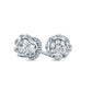 0.5 CT. T.W. Diamond Crown Stud Earrings in 10K White Gold