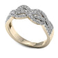 0.50 CT. T.W. Natural Diamond Braided Twist Ring in Solid 10K Yellow Gold