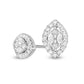 0.5 CT. T.W. Composite Diamond Marquise Frame Stud Earrings in 10K White Gold