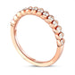 0.38 CT. T.W. Natural Diamond Stackable Band in Solid 10K Rose Gold