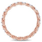 0.17 CT. T.W. Natural Diamond Twist Rope Eternity Wedding Band in Solid 10K Rose Gold